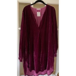 NWT Free People x CP Shades Jacey Velvet Mini Dress L